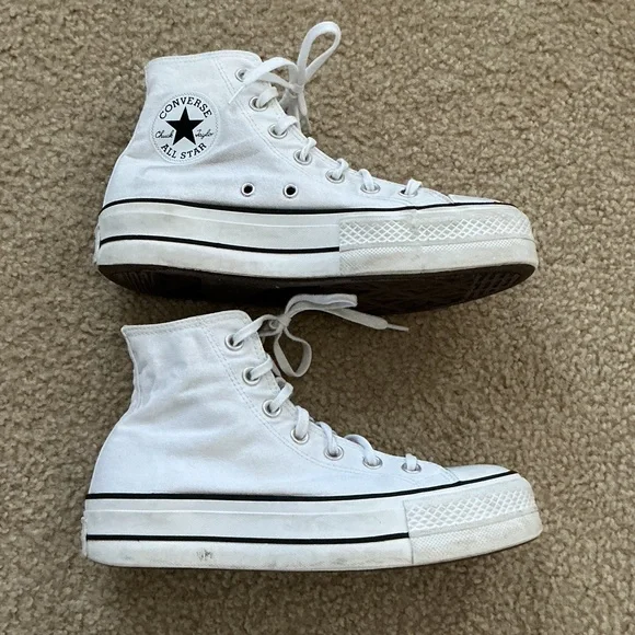 Converse Chuck Taylor All Star High-Top Platform Sneakers - Women’s Size 7 - Picture 4 of 8